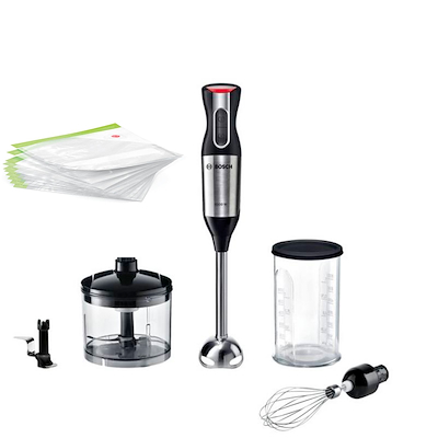 Bosch MS64M6170 stavblender 1000 watt + Bosch MSZV6FS1 vakuum poser