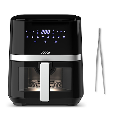 Jocca airfryer 5 liter + Aldente madpincet