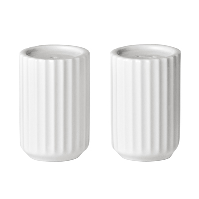 Lyngby salt- og peberbøsser hvid