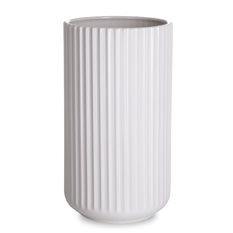 teenagere kollidere konstant Lyngby vase hvid 25 cm | Kop & Kande