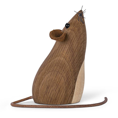 Gunnar Flørning mus i eg 7 cm
