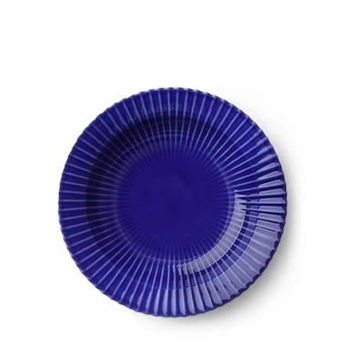 Lyngby dyb tallerken mørkeblå 21 cm