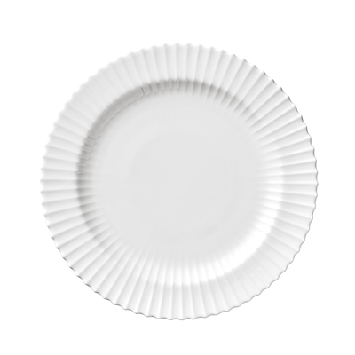 Lyngby flad tallerken 20 cm hvid