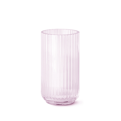 Lyngby glasvase pink 20 cm