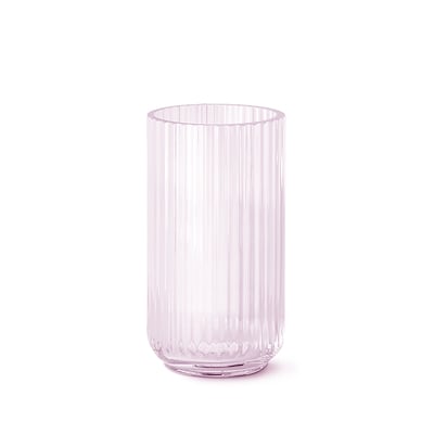 Lyngby vase i glas pink 20 cm