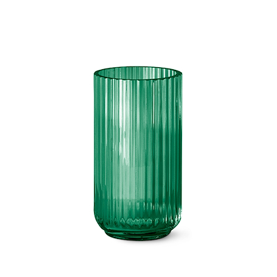 Lyngby vase i glas grøn 20 cm
