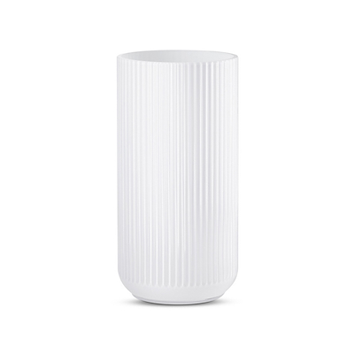 Lyngby vase hvid opal glas 35 cm