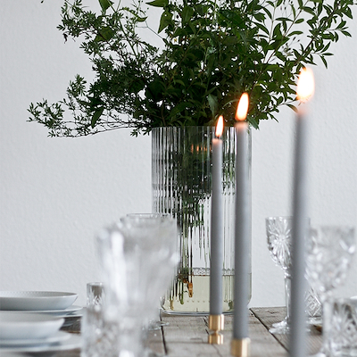 Lyngby vasen klart glas 35 cm