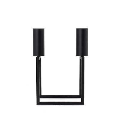 Audo Copenhagen Kubus 2 lysestage sort