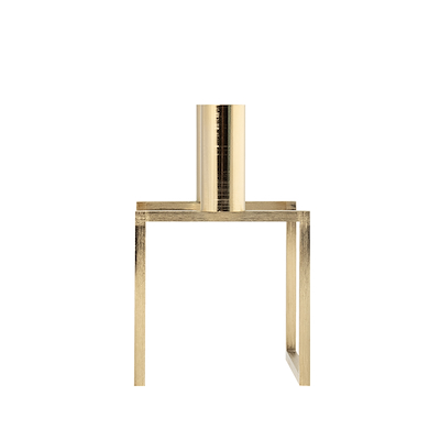 Audo Copenhagen Kubus 2 lysestage guldbelagt