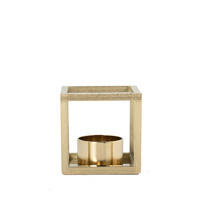 Audo Copenhagen Kubus T fyrfadsstage guldbelagt