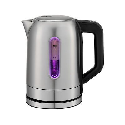 ALBA elkedel temperatur børstet stål 1,7 liter