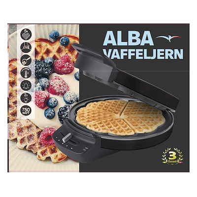 ALBA vaffeljern Til 5 Hjerter
