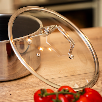 Hâws Santo grydelåg glas Ø 24 cm