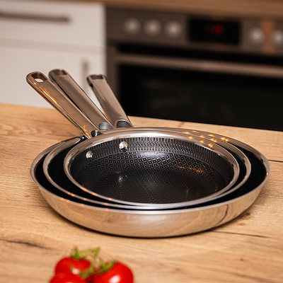 Hâws Santo Titanium pandesæt med hybridbelægning Ø 20+24+28 cm