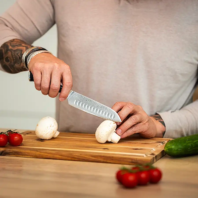 Hâws Damascus santoku kniv L 15,2 cm
