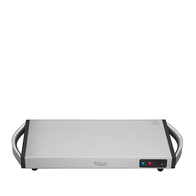 Hâws varmeplade rustfrit stål 40x20x6 cm 1100 watt