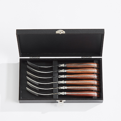 Laguiole by HÂWS steakgafler brun 6 stk.