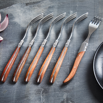 Laguiole by HÂWS steakgafler brun 6 stk.