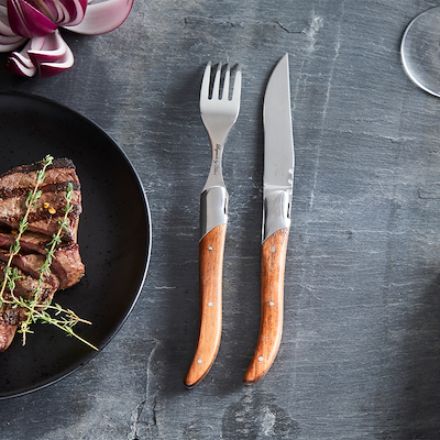 Laguiole by HÂWS steakgafler brun 6 stk.