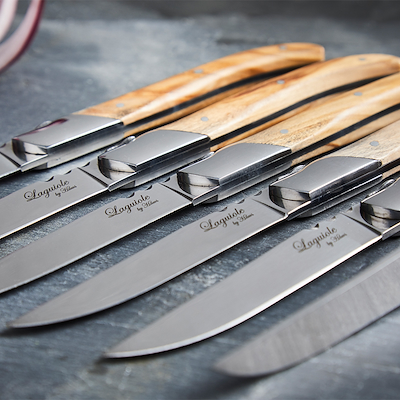Laguiole by HÂWS steakknive oliventræ 6 stk