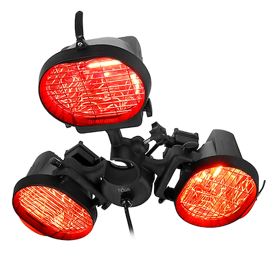 HÂWS terrassevarmer til parasol med 3 lamper