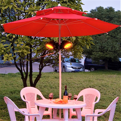 HÂWS terassevarmer til parasol med 3 lamper