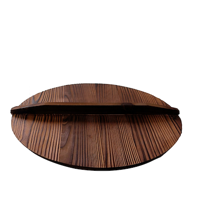 Haws wok i støbejern med trælåg Ø36 cm