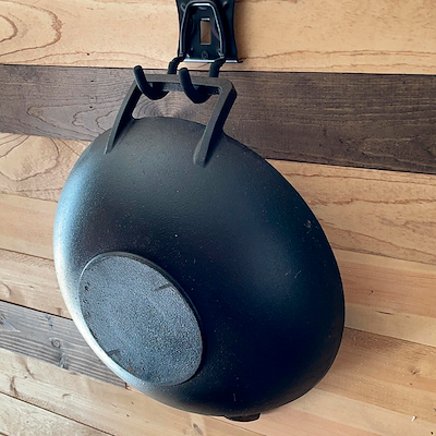 Haws wok i støbejern med trælåg Ø36 cm