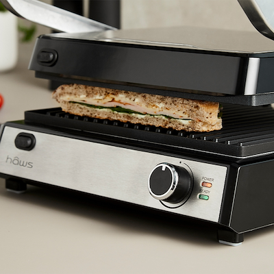 Haws Møn bord- og paninigrill 29x26 cm 2000 Watt