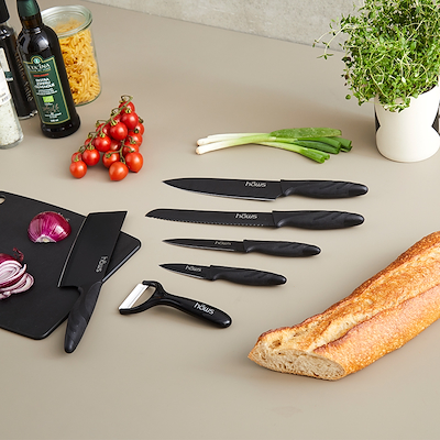Hâws keramisk knivsæt sort
