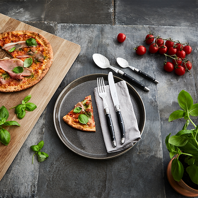 Laguiole by HÂWS bestiksæt 24 dele sort