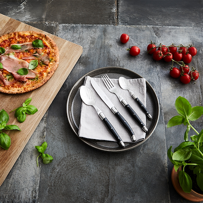 Laguiole by HÂWS bestiksæt 24 dele sort