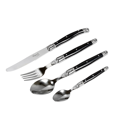 Laguiole by HÂWS bestiksæt 24 dele sort