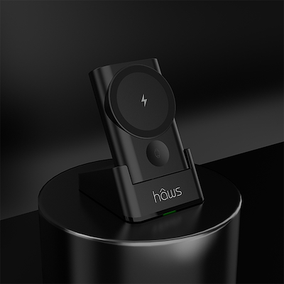 Hâws Orø 3-i-1 magnetisk powerbank til trådløs opladning
