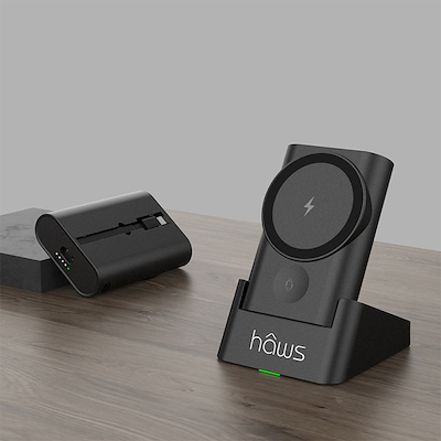 Hâws Orø 3-i-1 magnetisk powerbank til trådløs opladning