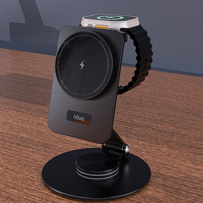 Hâws Lindholm foldbar trådløs oplader opladestation