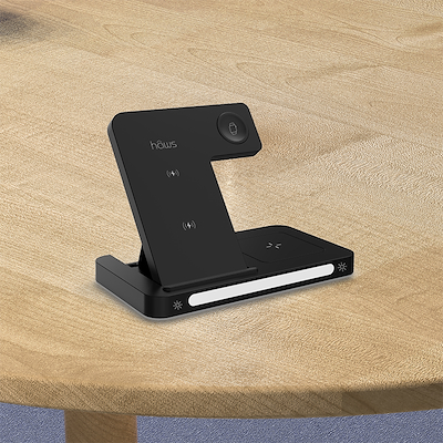 Hâws Rønø foldbar 3-i-1 trådløs oplader