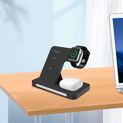 Hâws Rønø foldbar 3-i-1 trådløs oplader