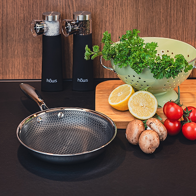 Hâws Santo hybrid coating stegepande 28 cm rustfrit stål
