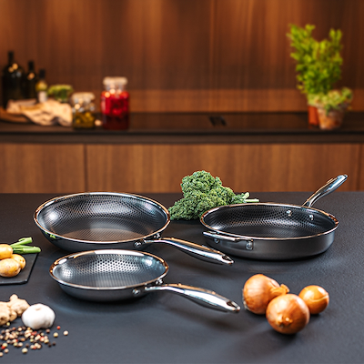 Haws Santo sautergryde hybrid keramisk belægning med låg Ø28 cm