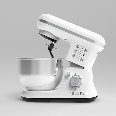 Hâws køkkenmaskine 5 liter hvid 1200 watt