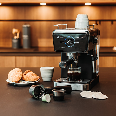 Hâws espressomaskine 7-i-1 med kapsler 1350 watt