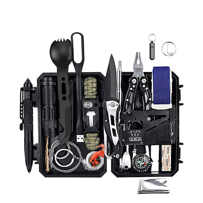 Haws overlevelsessæt sort 23 dele