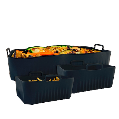 Hâws airfryer silikone forme 3 stk. sort