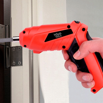 Hâws Tools elektrisk skruetrækker rød inkl 45 bitz