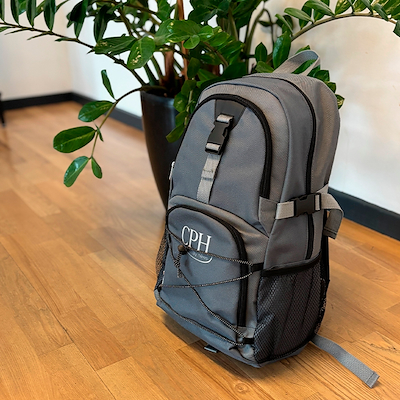 Rygsæk med kølerum grå 25 28 liter