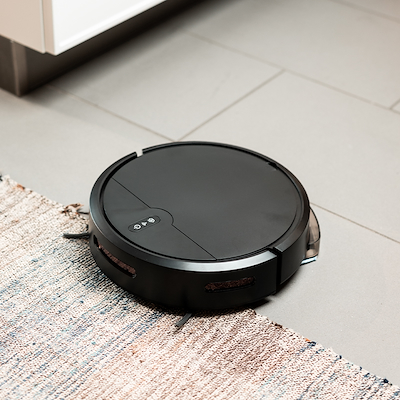 Robotstøvsuger med moppe - kompatibel med Alexa + Google Home