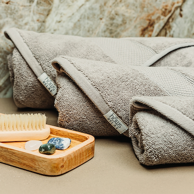 Hâws Relax håndklædesæt grå 12 stk.