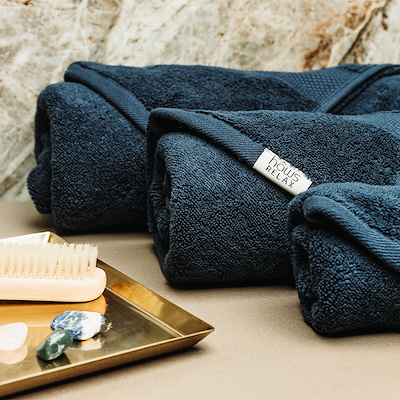 Hâws Relax håndklædesæt mørkeblå 12 stk.